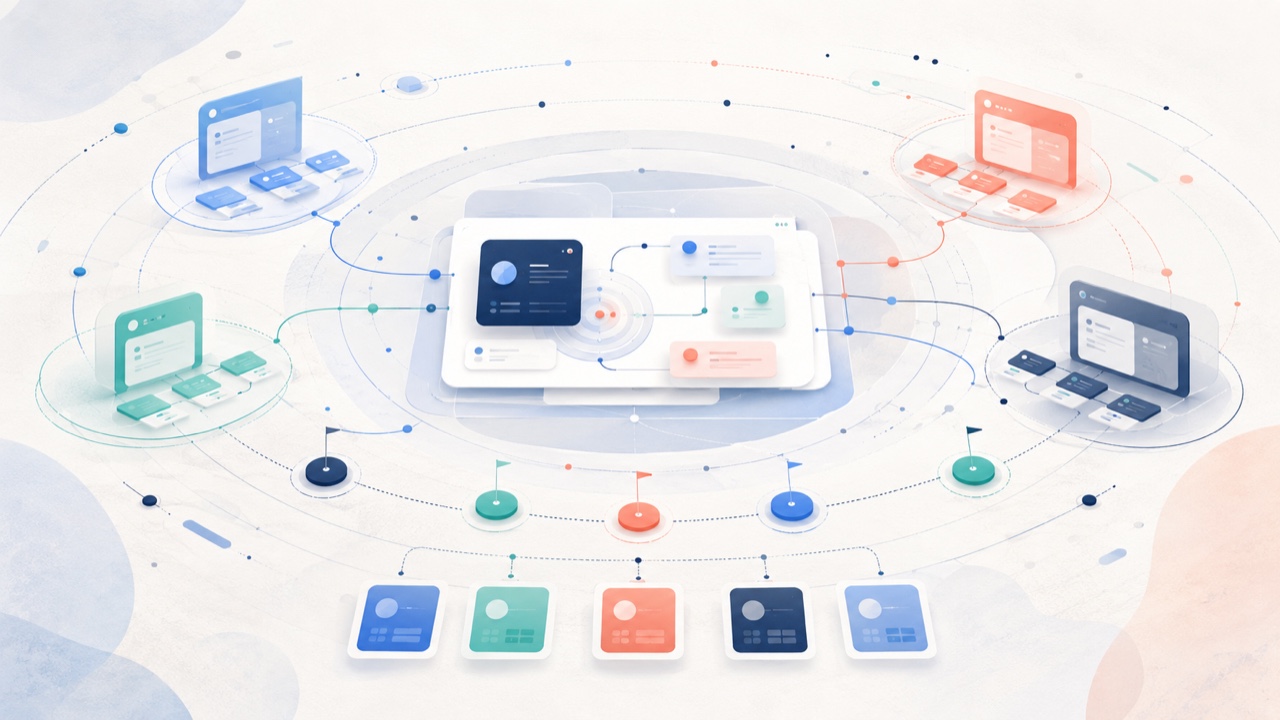 Orbit 组织协作工作区与任务流概念图